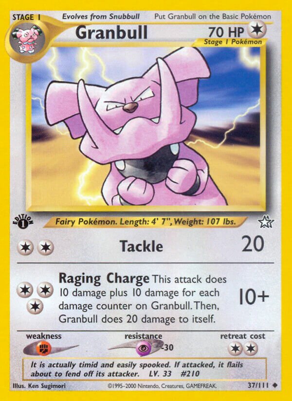 Granbull 037/111 — Neo Genesis (English Pokémon TCG card)