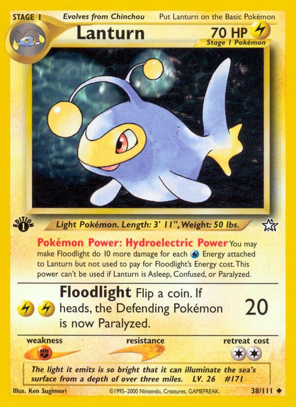 Lanturn 038/111 — Neo Genesis (English Pokémon TCG card)