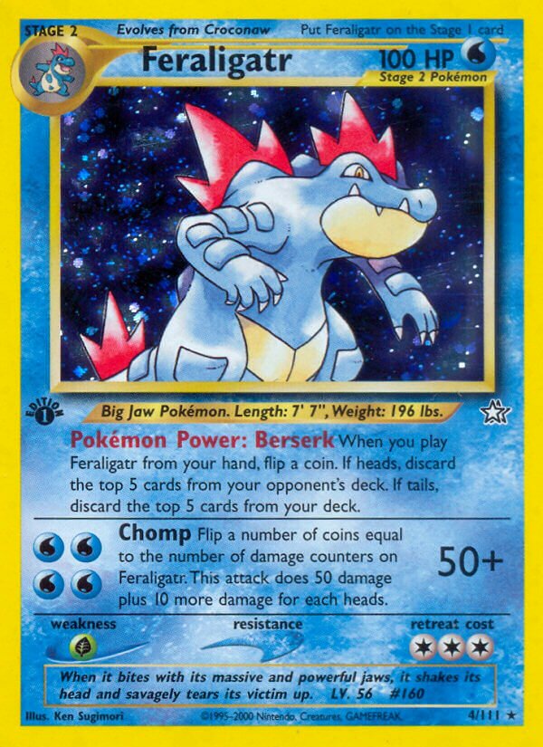 Feraligatr 004/111 — Neo Genesis (English Pokémon TCG card)