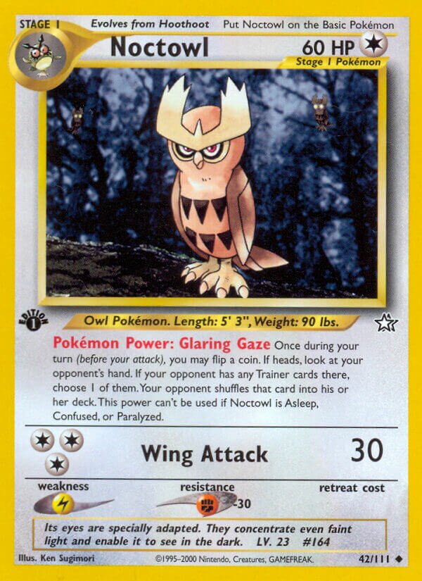 Noctowl 042/111 — Neo Genesis (English Pokémon TCG card)