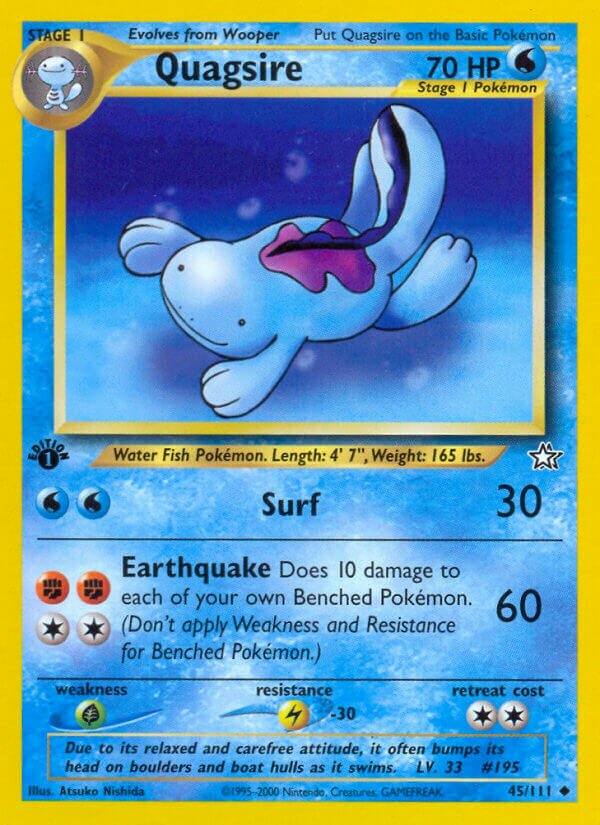 Quagsire 045/111 — Neo Genesis (English Pokémon TCG card)