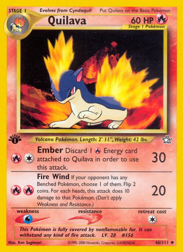 Quilava 046/111 — Neo Genesis (English Pokémon TCG card)
