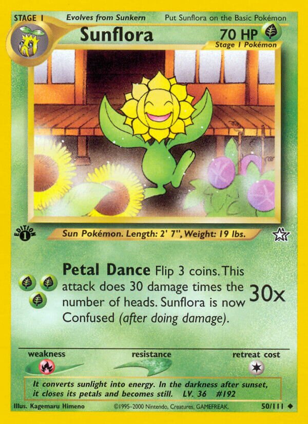 Sunflora 050/111 — Neo Genesis (English Pokémon TCG card)