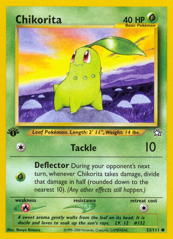 Chikorita 053/111 — Neo Genesis (English Pokémon TCG card)
