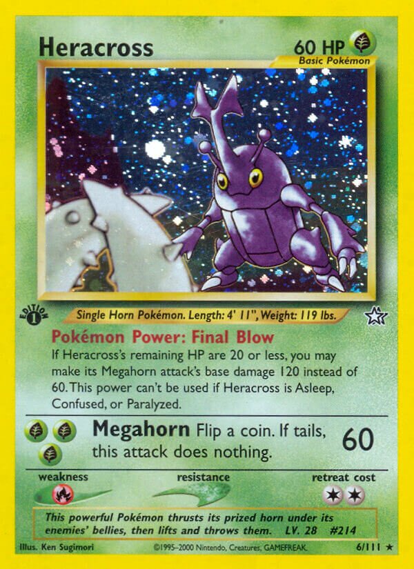 Heracross 006/111 — Neo Genesis (English Pokémon TCG card)