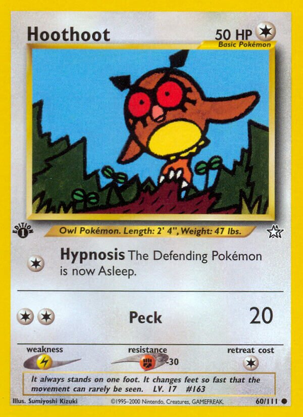 Hoothoot 060/111 — Neo Genesis (English Pokémon TCG card)