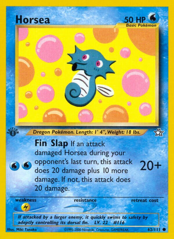 Horsea 062/111 — Neo Genesis (English Pokémon TCG card)