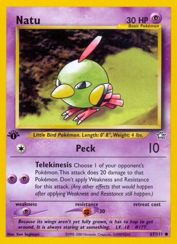 Natu 067/111 — Neo Genesis (English Pokémon TCG card)