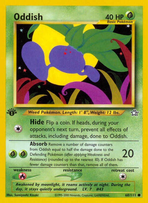 Oddish 068/111 — Neo Genesis (English Pokémon TCG card)