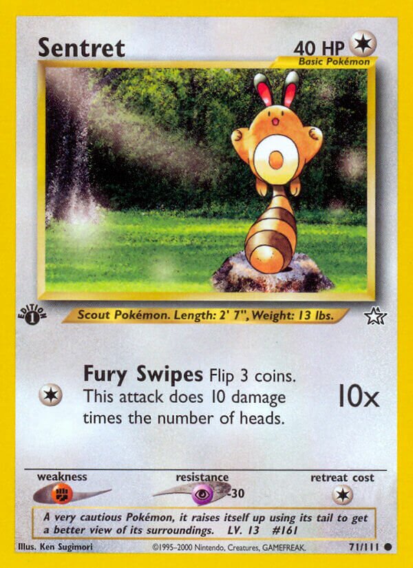 Sentret 071/111 — Neo Genesis (English Pokémon TCG card)