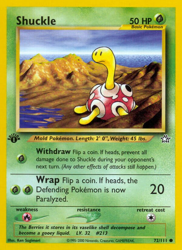 Shuckle 072/111 — Neo Genesis (English Pokémon TCG card)