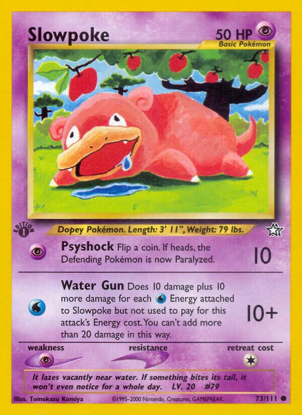 Slowpoke 073/111 — Neo Genesis (English Pokémon TCG card)