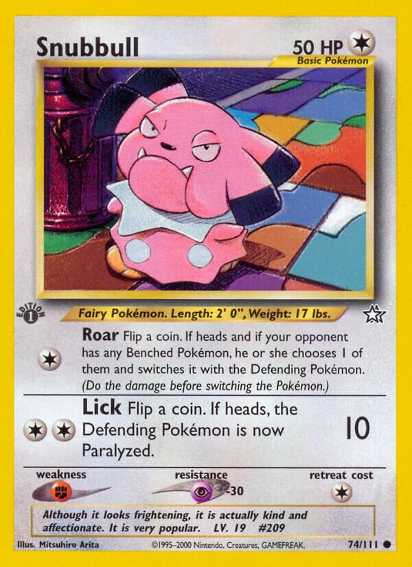 Snubbull 074/111 — Neo Genesis (English Pokémon TCG card)
