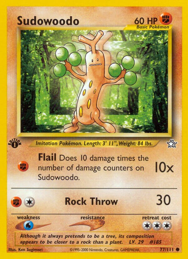 Sudowoodo 077/111 — Neo Genesis (English Pokémon TCG card)