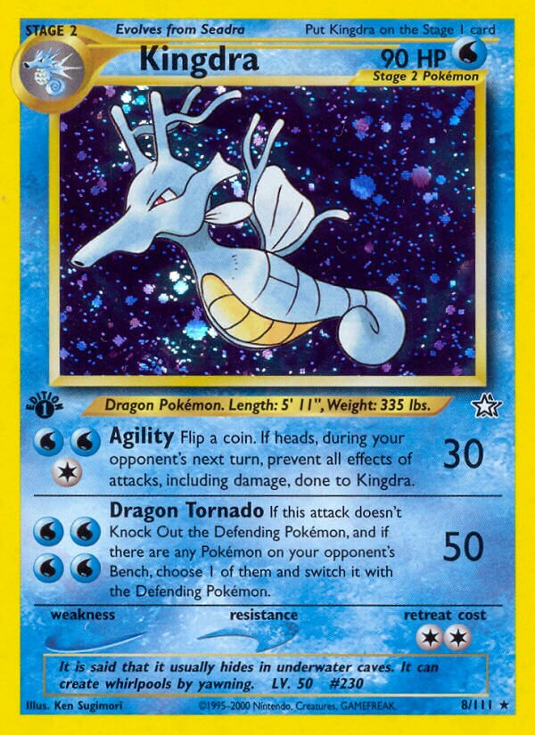 Kingdra 008/111 — Neo Genesis (English Pokémon TCG card)
