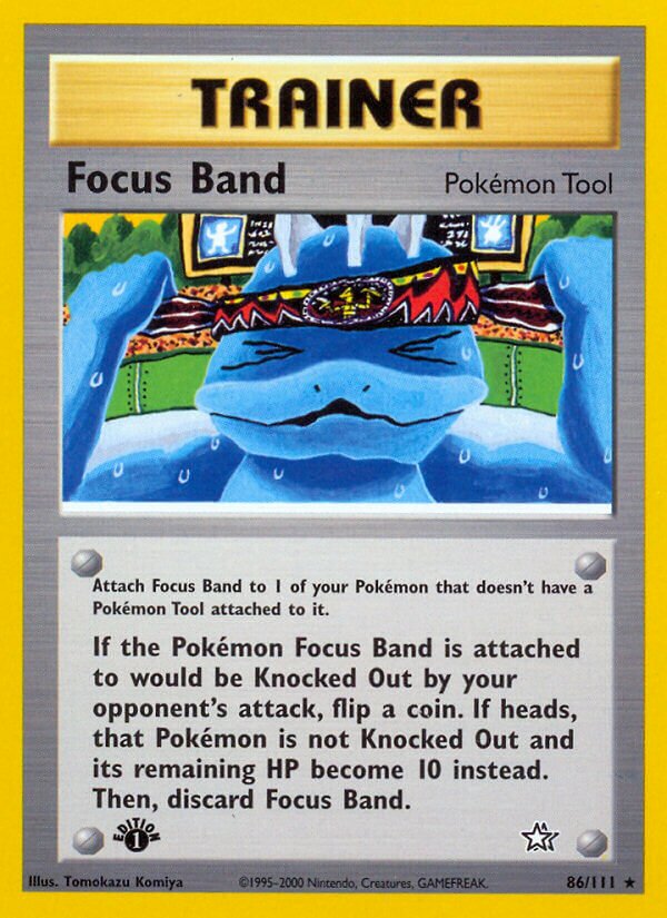 Focus Band 086/111 — Neo Genesis (English Pokémon TCG card)