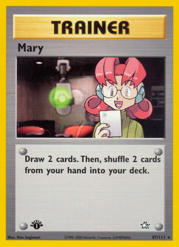 Mary 087/111 — Neo Genesis (English Pokémon TCG card)
