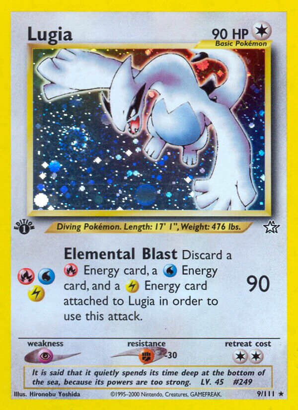 Lugia 009/111 — Neo Genesis (English Pokémon TCG card)