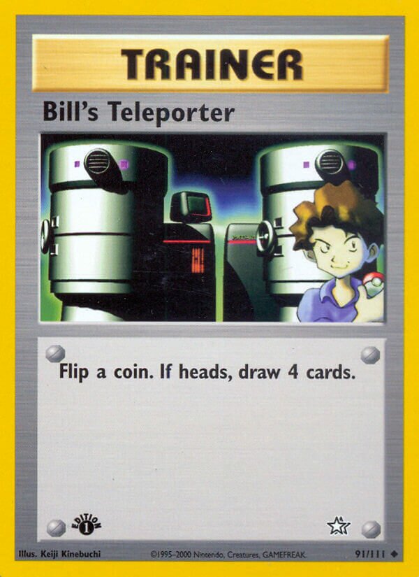Bill's Teleporter 091/111 — Neo Genesis (English Pokémon TCG card)