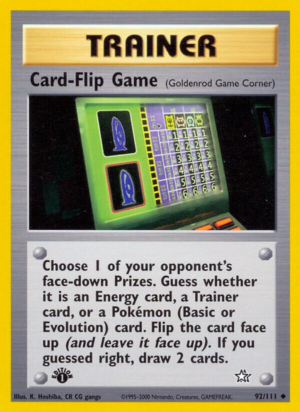 Card-Flip Game 092/111 — Neo Genesis (English Pokémon TCG card)