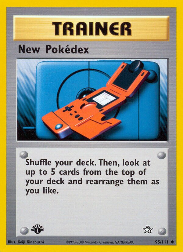 New Pokédex 095/111 — Neo Genesis (English Pokémon TCG card)