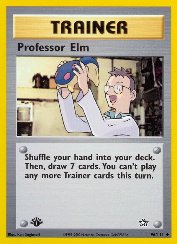 Professor Elm 096/111 — Neo Genesis (English Pokémon TCG card)
