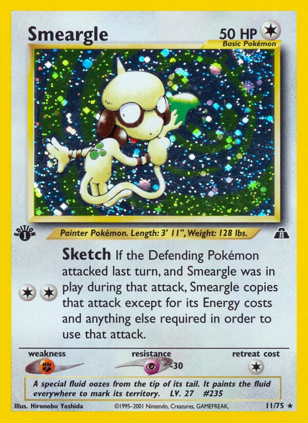 Smeargle 011/75 — Neo Discovery (English Pokémon TCG card)