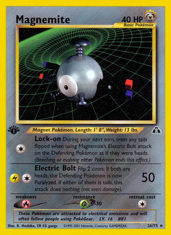 Magnemite 026/75 — Neo Discovery (English Pokémon TCG card)