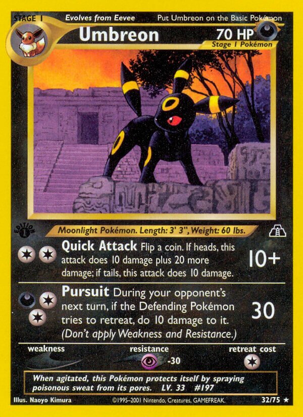 Umbreon 032/75 — Neo Discovery (English Pokémon TCG card)