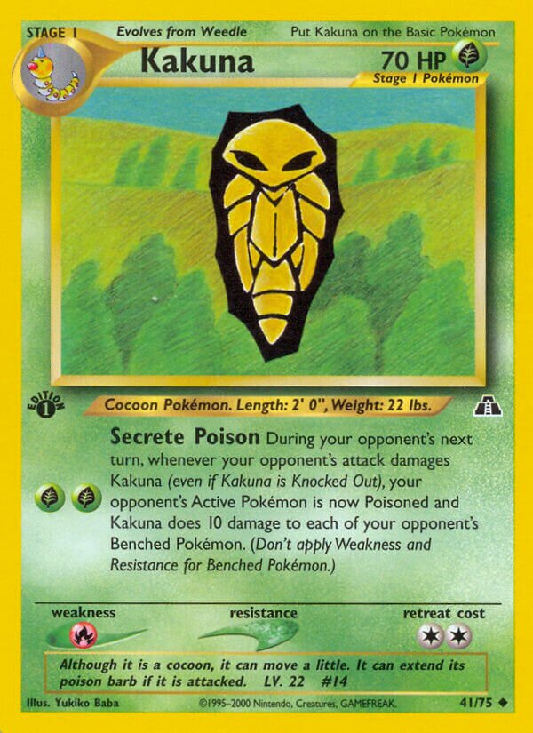 Kakuna 041/75 — Neo Discovery (English Pokémon TCG card)