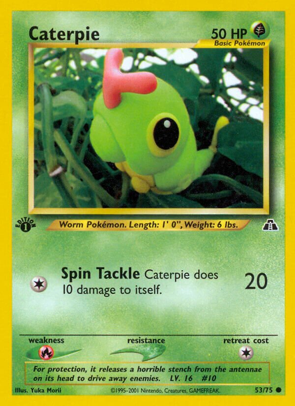 Caterpie 053/75 — Neo Discovery (English Pokémon TCG card)