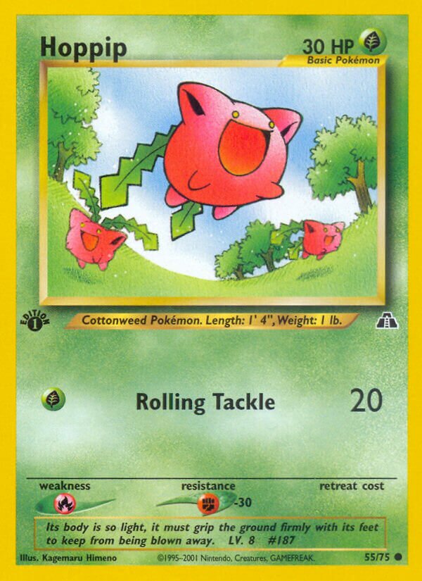 Hoppip 055/75 — Neo Discovery (English Pokémon TCG card)