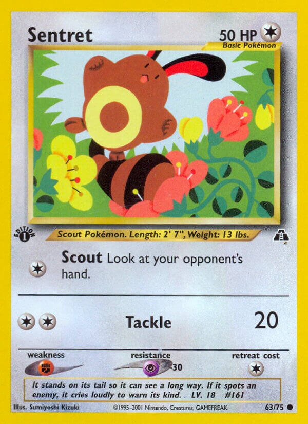 Sentret 063/75 — Neo Discovery (English Pokémon TCG card)