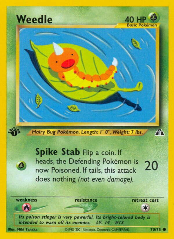 Weedle 070/75 — Neo Discovery (English Pokémon TCG card)
