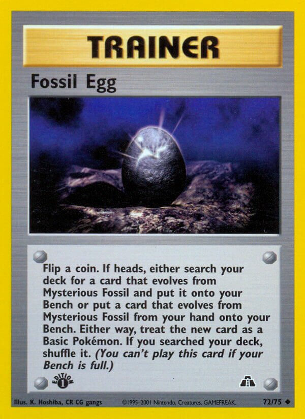 Fossil Egg 072/75 — Neo Discovery (English Pokémon TCG card)