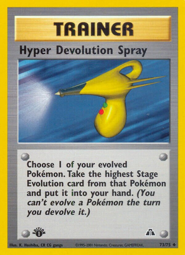 Hyper Devolution Spray 073/75 — Neo Discovery (English Pokémon TCG card)