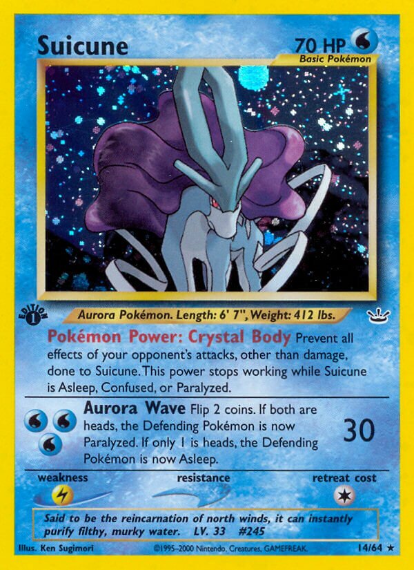Suicune 014/64 — Neo Revelation (English Pokémon TCG card)