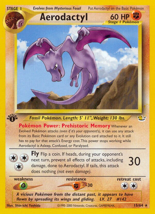 Aerodactyl 015/64 — Neo Revelation (English Pokémon TCG card)