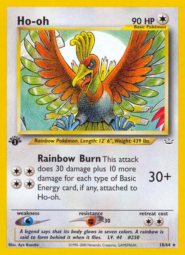 Ho-oh 018/64 — Neo Revelation (English Pokémon TCG card)
