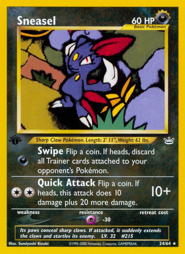 Sneasel 024/64 — Neo Revelation (English Pokémon TCG card)