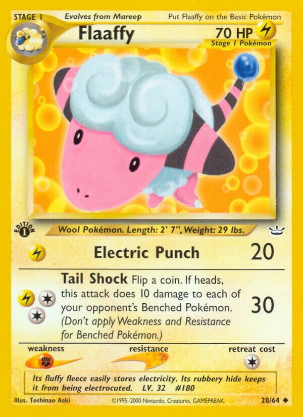 Flaaffy 028/64 — Neo Revelation (English Pokémon TCG card)