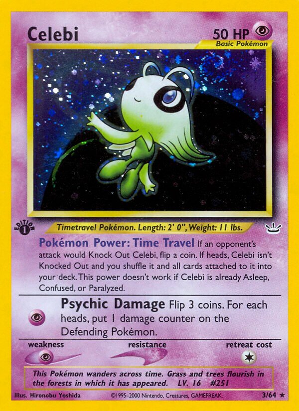 Celebi 003/64 — Neo Revelation (English Pokémon TCG card)