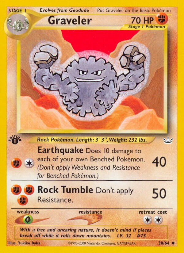 Graveler 030/64 — Neo Revelation (English Pokémon TCG card)
