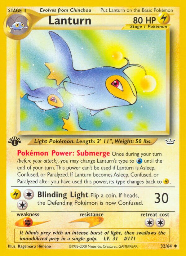 Lanturn 032/64 — Neo Revelation (English Pokémon TCG card)