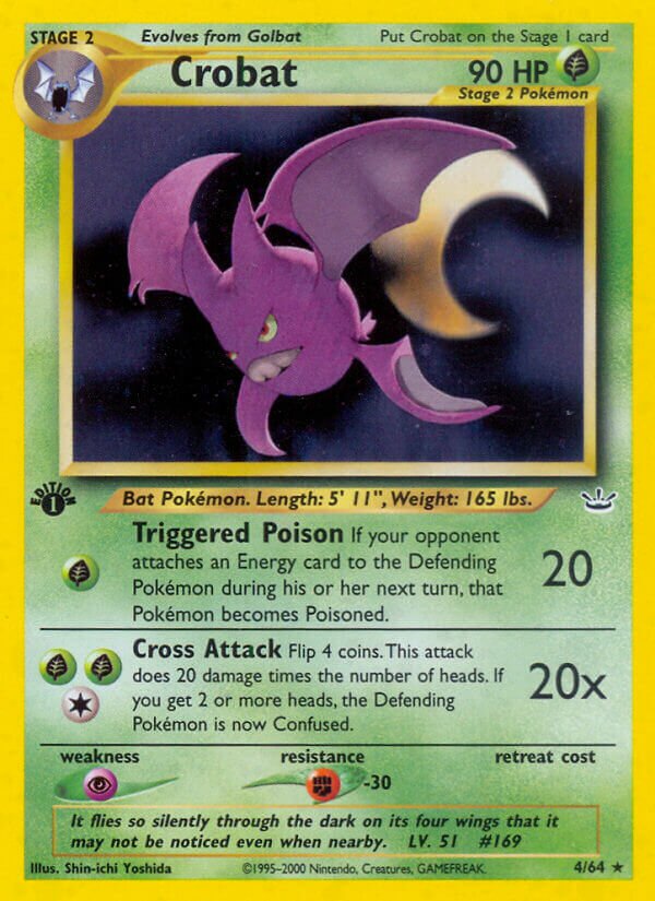 Crobat 004/64 — Neo Revelation (English Pokémon TCG card)