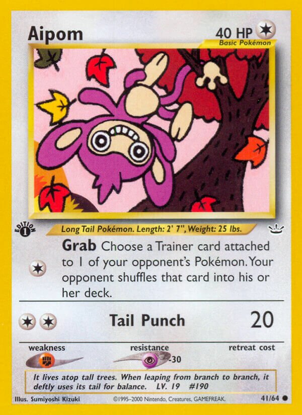 Aipom 041/64 — Neo Revelation (English Pokémon TCG card)