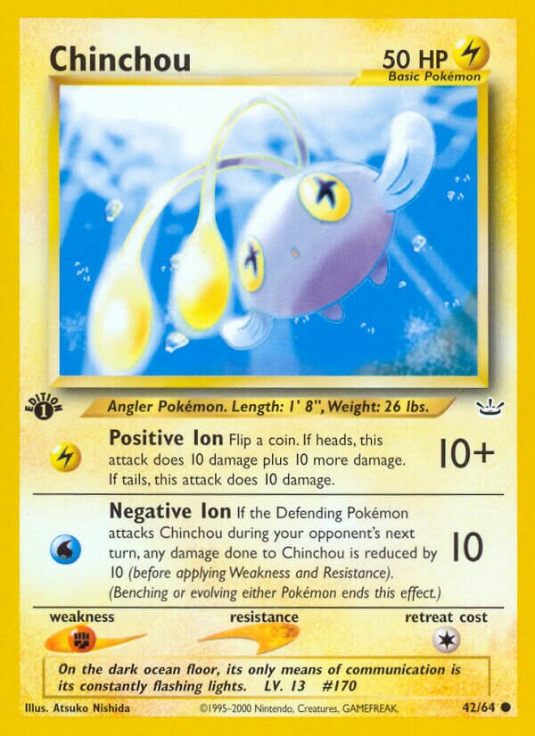 Chinchou 042/64 — Neo Revelation (English Pokémon TCG card)