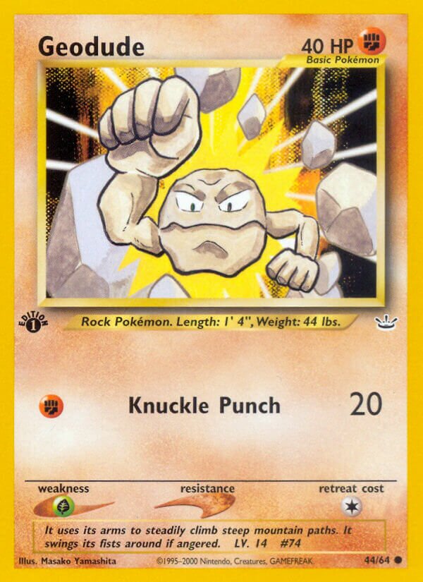 Geodude 044/64 — Neo Revelation (English Pokémon TCG card)