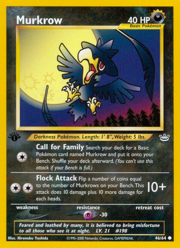 Murkrow 046/64 — Neo Revelation (English Pokémon TCG card)