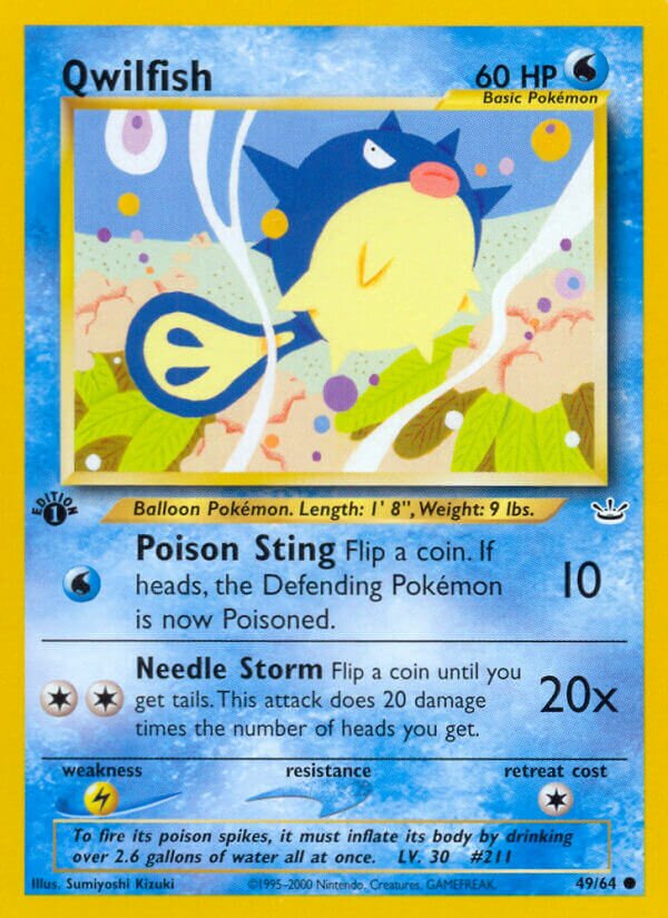 Qwilfish 049/64 — Neo Revelation (English Pokémon TCG card)